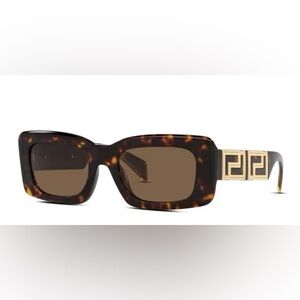 Versace Tortoise Shell Sunglasses with Gold Accents